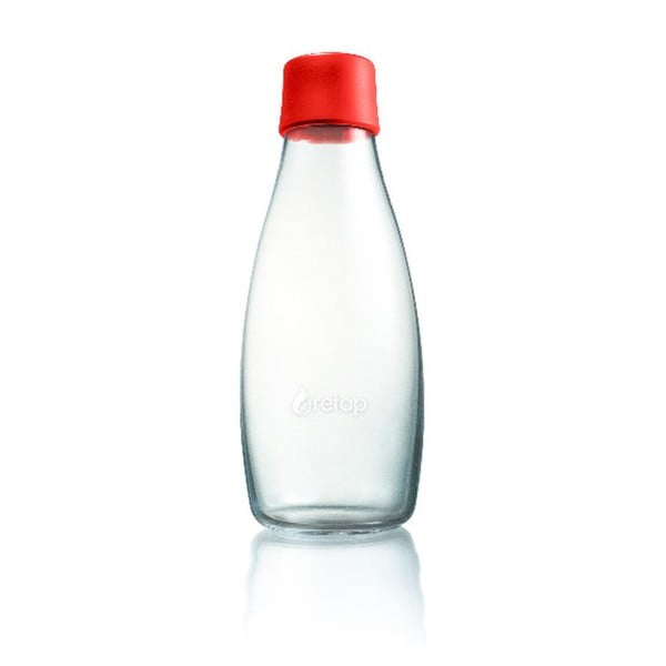 Червена стъклена бутилка , 500 ml - ReTap
