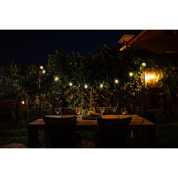 Светлинна верига брой крушки 10 бр. със соларен панел дължина 220 cm – Esschert Design-image-4