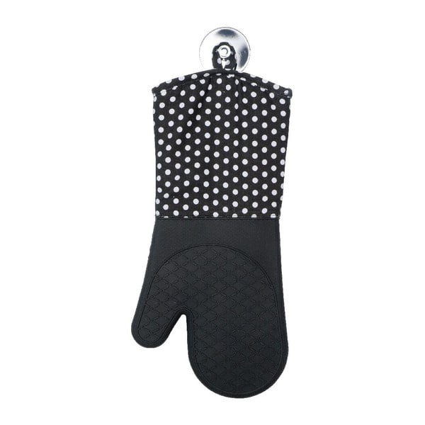 Комплект от 2 черни силиконови ръкавици за фурна - Wenko-image-3