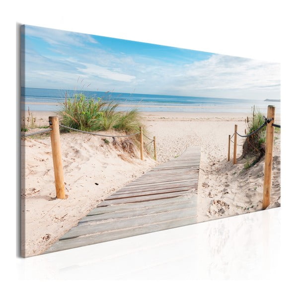 Изображение върху платно Charming Beach, 150 x 50 cm - Artgeist