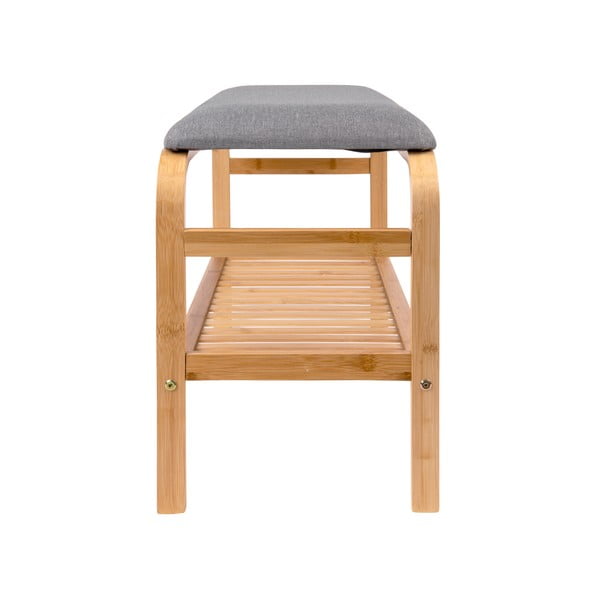 Бамбукова стойка за обувки за сядане естествена Dure – Leitmotiv-image-1