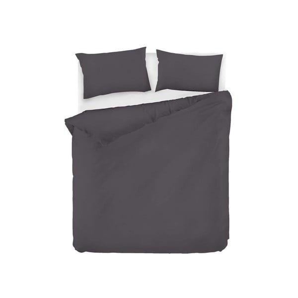 Антрацитно памучно спално бельо за единично легло 140x200 cm Fresh Color - Mijolnir