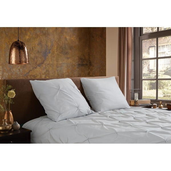 Сиво единично удължено спално бельо от микрофибър 140x220 cm Pure Elegance – Good Morning-image-1