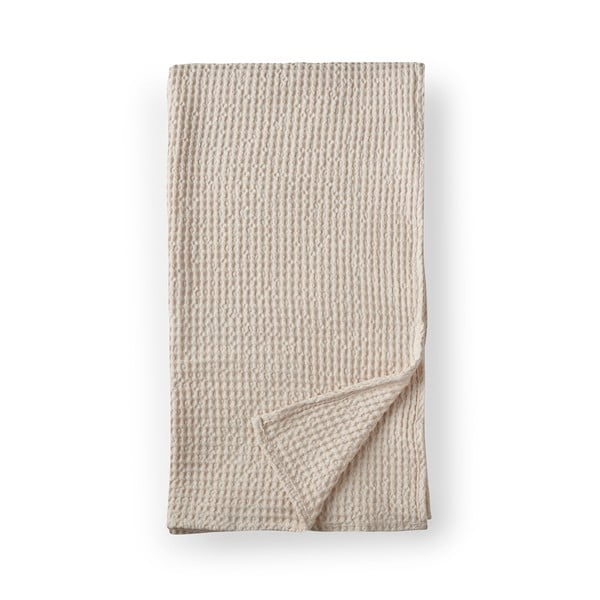 Бежово памучно одеяло 150x200 cm Jaipur Chunky Waffle – Pineapple Elephant
