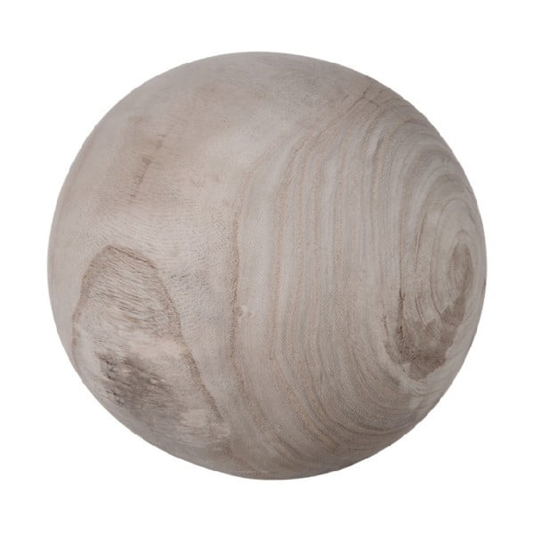 Декоративна дървена топка Paulownia , ⌀ 15 cm - J-Line