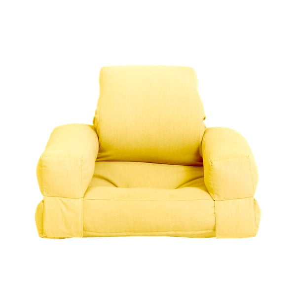 Жълт релаксиращ фотьойл за деца Mini Hippo - Karup Design