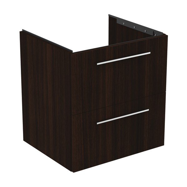 Тъмнокафяв стенен шкаф за мивка от декор от дъб  60x63 cm i.Life B – Ideal Standard-image-3