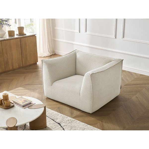 Бежово кресло от рипсено кадифе Giorgia – Bobochic Paris-image-4