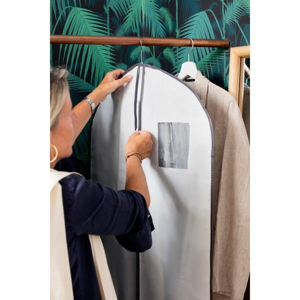 Бяла висяща чанта за костюми White - Compactor-image-1