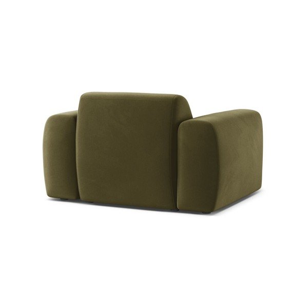 Кадифено кресло в цвят каки Molino – Micadoni -image-3