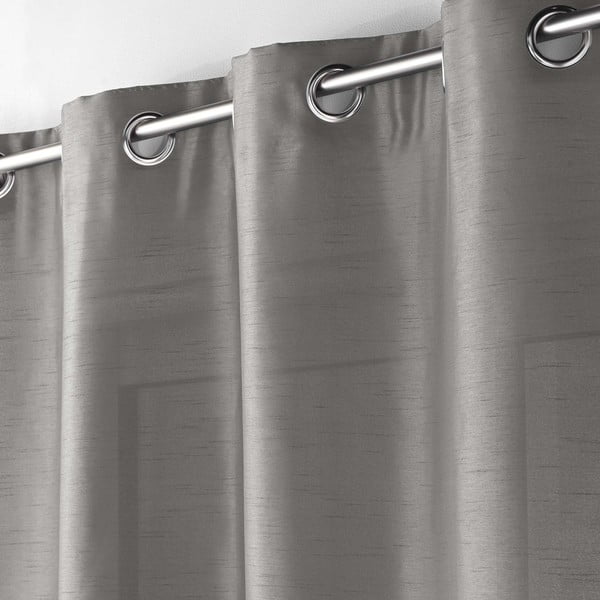 Тъмносива сатенена завеса 140x240 cm Shana – douceur d'intérieur-image-1