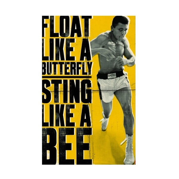 Fotoobraz Muhammad Ali-Float like a butterfly