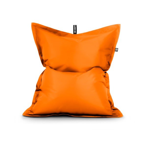 Оранжев пуф от изкуствена кожа Pad XL – So Soft?