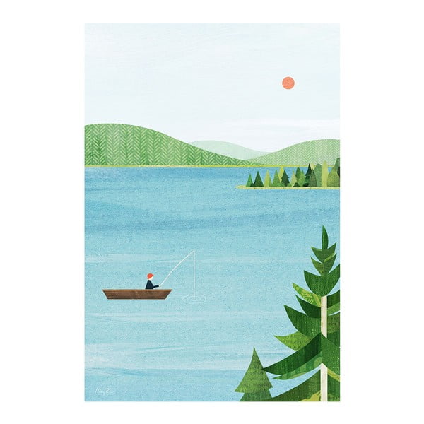 Плакат 30x40 cm Lake - Travelposter