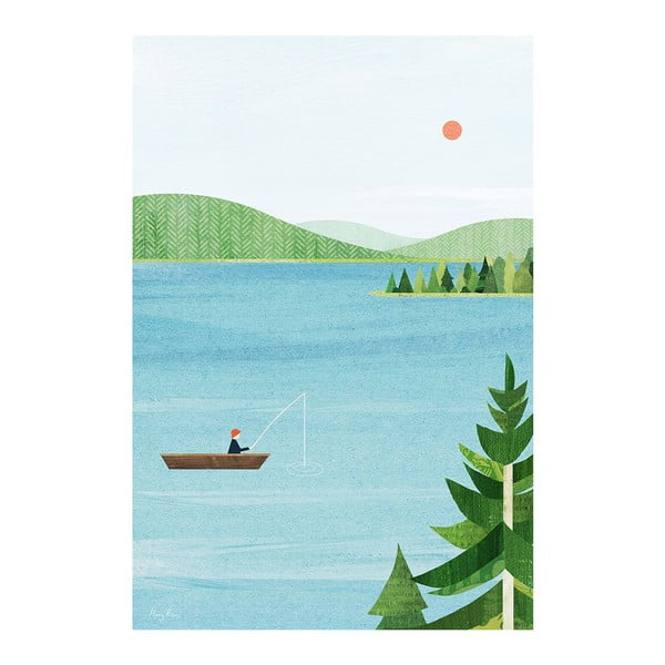 Плакат 30x40 cm Lake - Travelposter