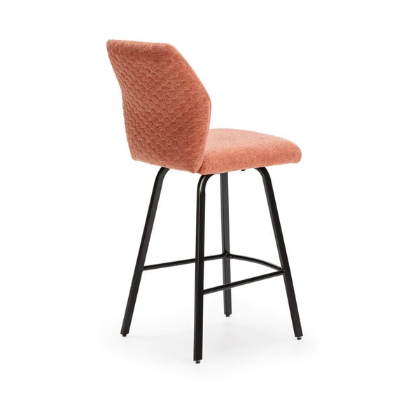 Бар столове в цвят сьомга в комплект от 4 броя 65 см Bei - Marckeric-image-4