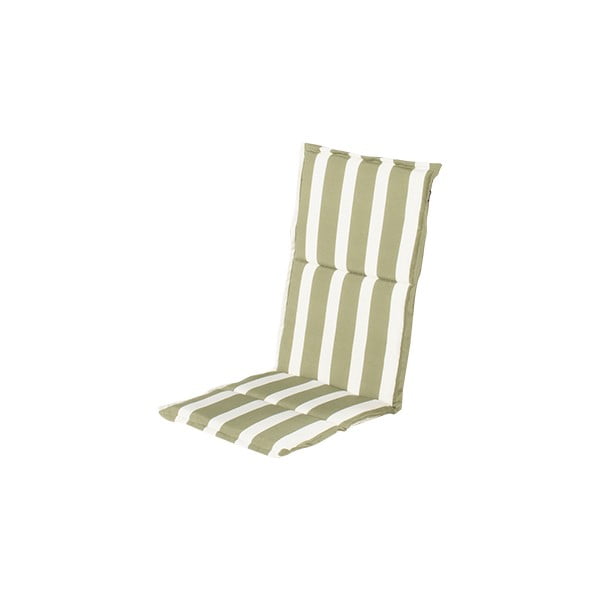Бяла/зелена възглавница за градински стол 48x128 cm Roma – Hartman