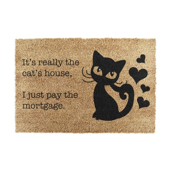 Изтривалка от кокосови влакна 40x60 cm It's Really the Cats House – Artsy Doormats