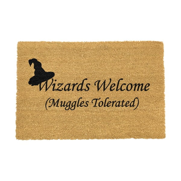 Рогозка от естествени кокосови влакна , 40 x 60 cm Wizards Welcome - Artsy Doormats