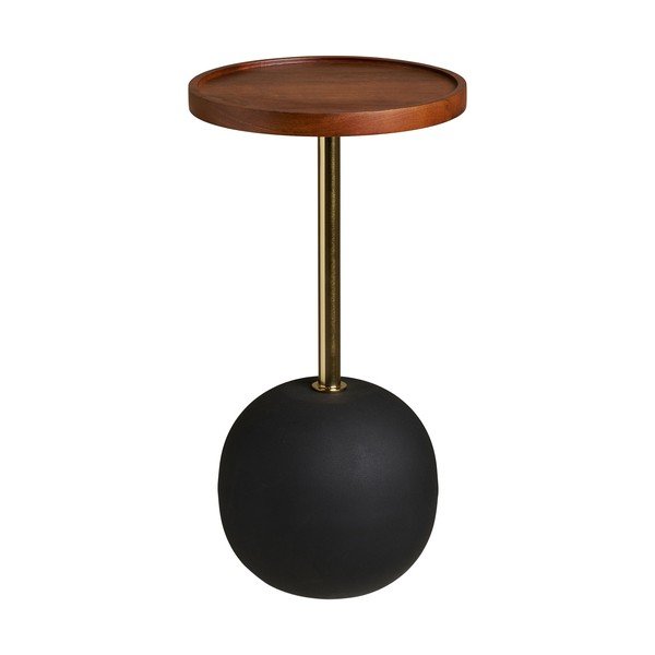 Кръгла странична масичка с дъска от мангово дърво ø 30 cm Sirone – House Nordic-image-2