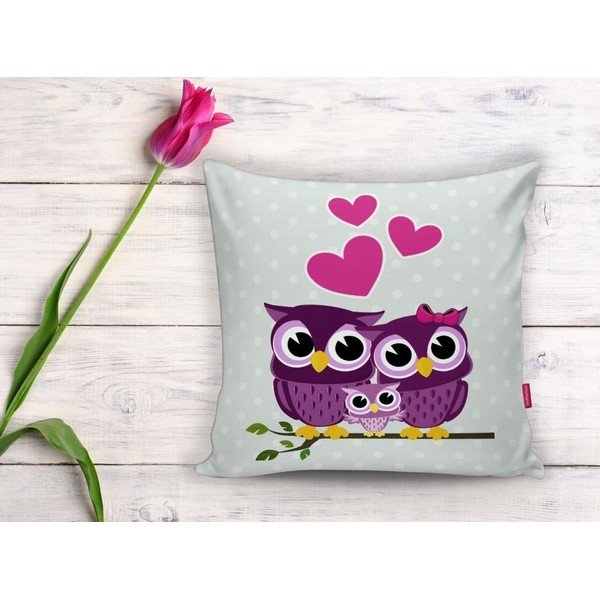 Детска калъфка за възглавница 43x43 cm Owls - Mila Home-image-2