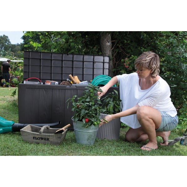 Тъмносива градинска кутия за съхранение Sherwood – Keter-image-1