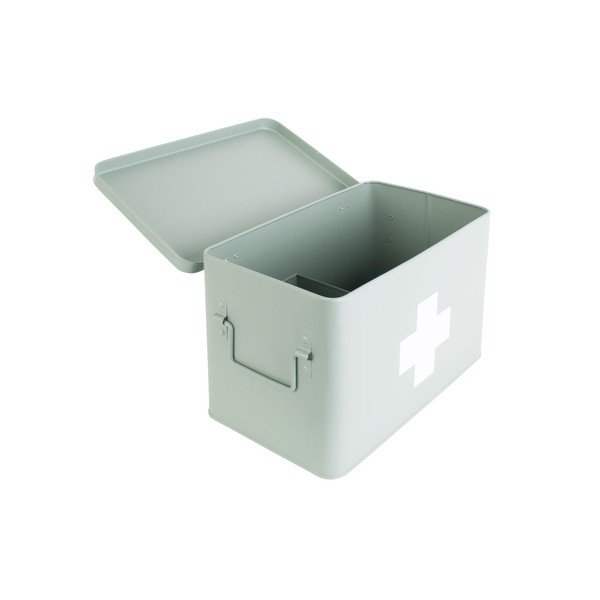 Метален шкаф за лекарства в ментовозелен цвят Медицина, ширина 31,5 cm - PT LIVING-image-3