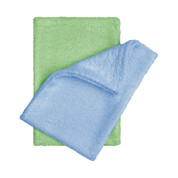 Комплект от 2 бамбукови кърпи за миене в зелено и синьо - T-TOMI