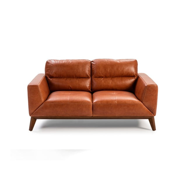 Кожен диван , 159 см Cognac - Ángel Cerdá