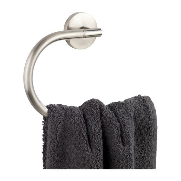 Стенна поставка за кърпи от матова неръждаема стомана Cuba - Wenko-image-1