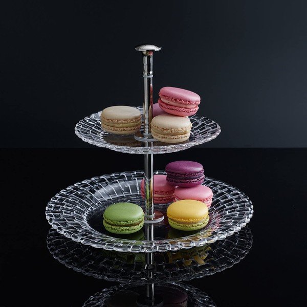 Двуетажна стойка от кристално стъкло , ⌀ 23 cm Bossa Nova - Nachtmann-image-1