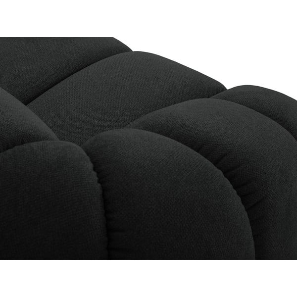 Черен ъглов диван (десен ъгъл) Diana – Micadoni -image-1