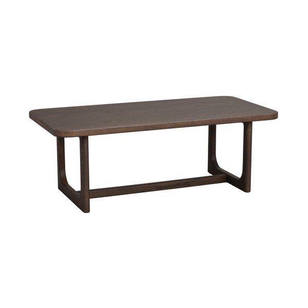 Масичка за кафе с дъбов плот в тъмно естествен цвят 50x103 cm Driscoll – Rowico
