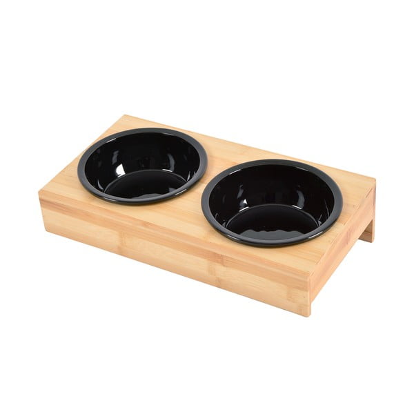 Бамбуков комплект купички с основа за куче ø 16 cm – Love Story