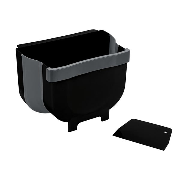 Черно висящо кошче за отпадъци , 5 л Black Outdoor Kitchen Fago - Wenko-image-2