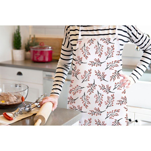 Коледна памучна престилка Rowan Berries - Butter Kings-image-1