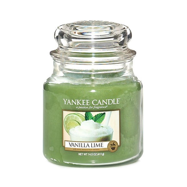 Ароматизирана свещ Ванилия с лайм, време на горене 65 - 90 часа - Yankee Candle