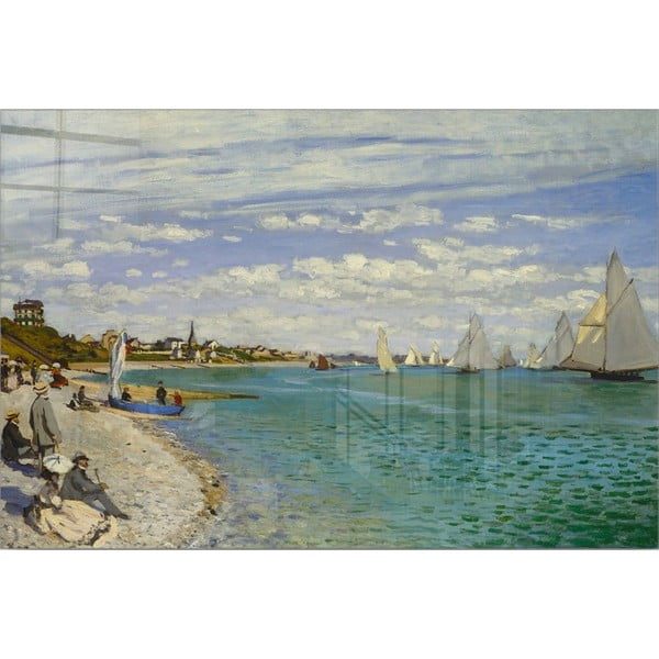 Картина върху стъкло 70x50 cm Claude Monet - Wallity