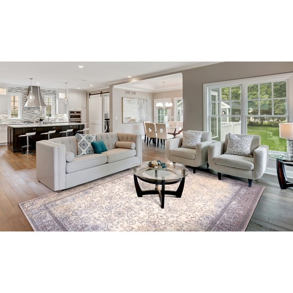 Кремав вълнен килим 200x300 cm Jennifer - Agnella-image-1