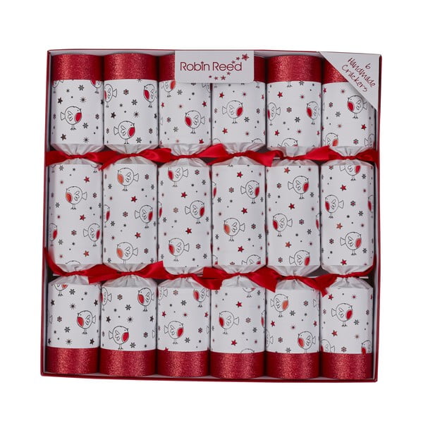 Коледни крекери в комплект от 6 бр. Racing Robin – Robin Reed