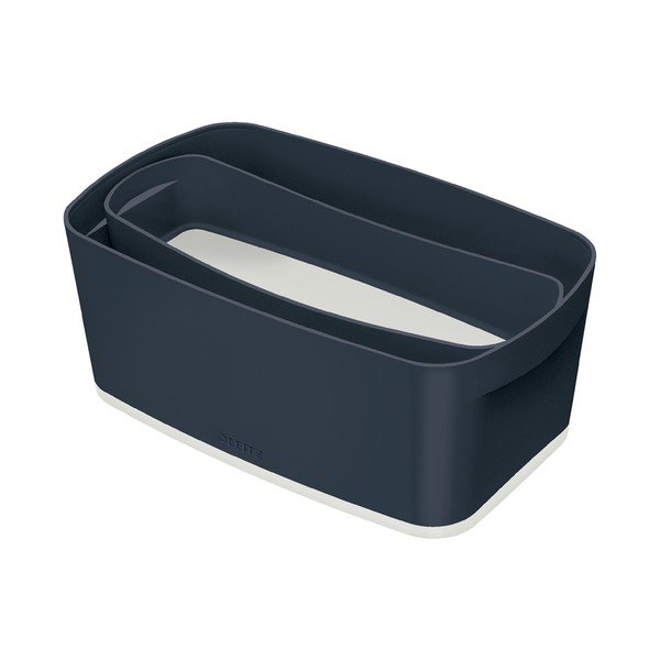 Уютна сива кутия за съхранение с капак, обем 5 л MyBox Cosy - Leitz-image-4