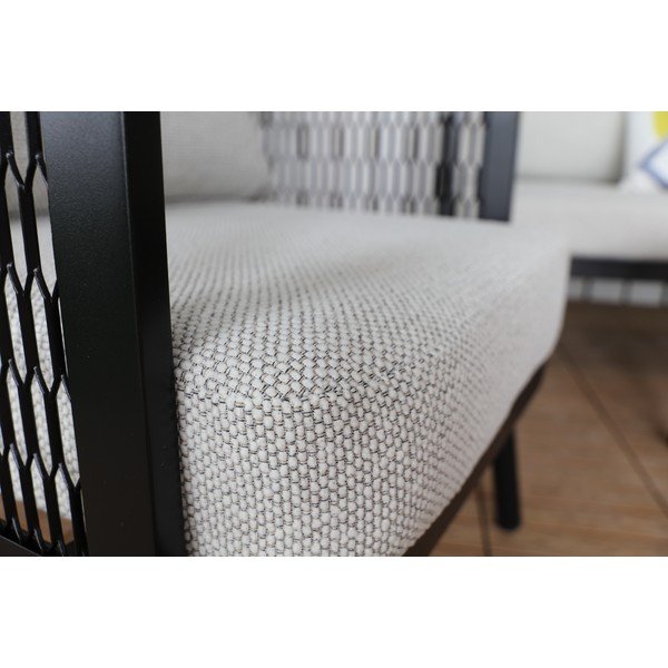 Сиво метално градинско кресло Edinburgh Duo – Rojaplast-image-1