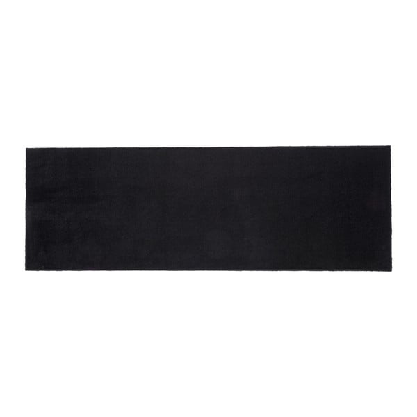 Černá rohožka tica copenhagen Unicolor, 67 x 200 cm