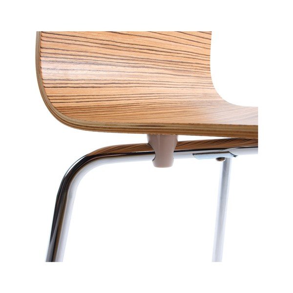 Трапезен стол със седалка от светло дърво Classic Zebrano - Kokoon-image-4