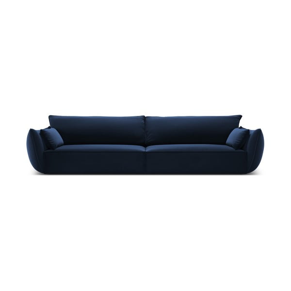 Тъмносин кадифен диван 248 cm Vanda – Mazzini Sofas
