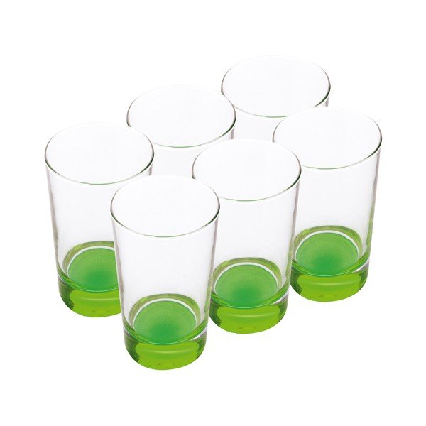 Sada skleniček, 460 ml, zelené