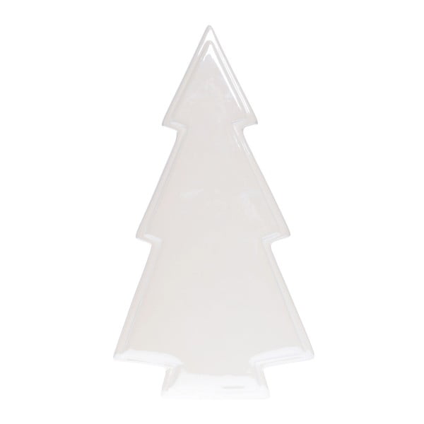 Бяла керамична декорация Noel, дължина 23 cm - Ewax
