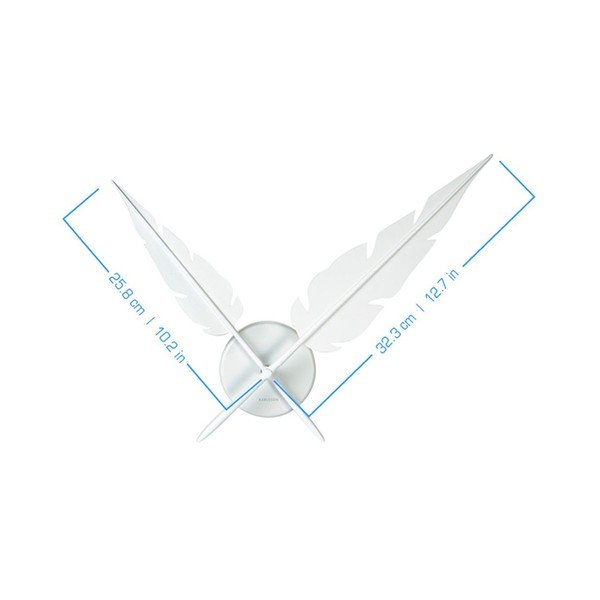 Hodiny Feathers, white-image-2