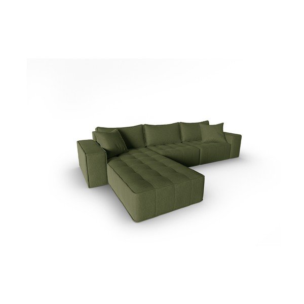 Зелен ъглов диван (ляв ъгъл) Mike - Micadoni Home-image-3