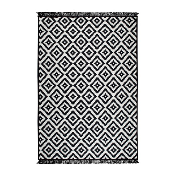 Черно-бял двустранен килим Елена, 140 x 215 cm - Cihan Bilisim Tekstil